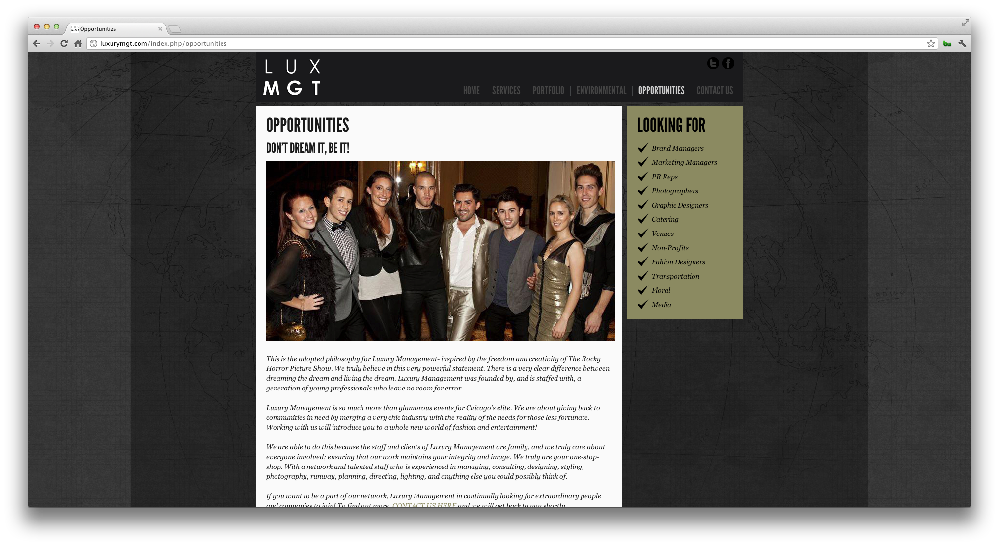 LUX MGT Website