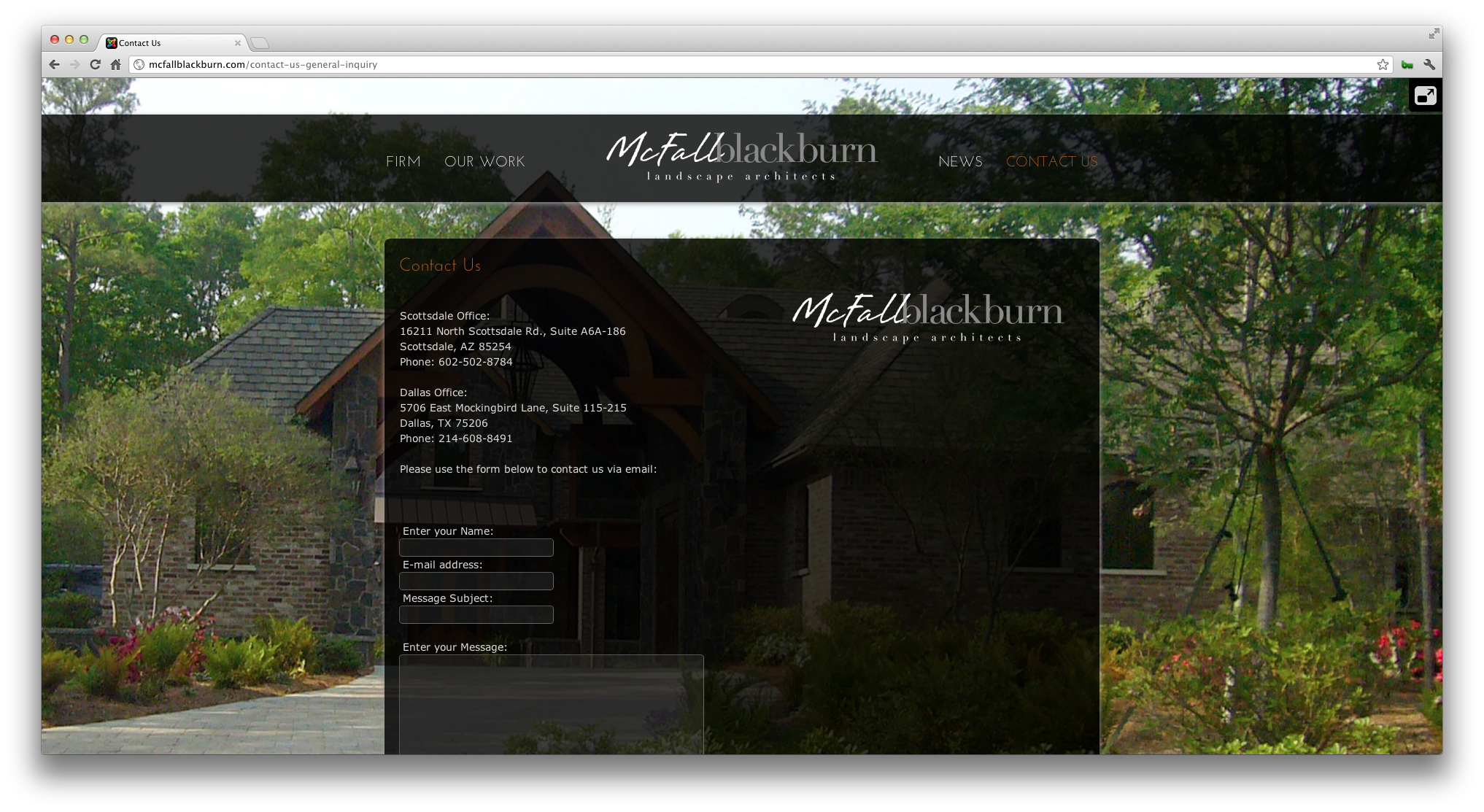 McFall Blackburn Website