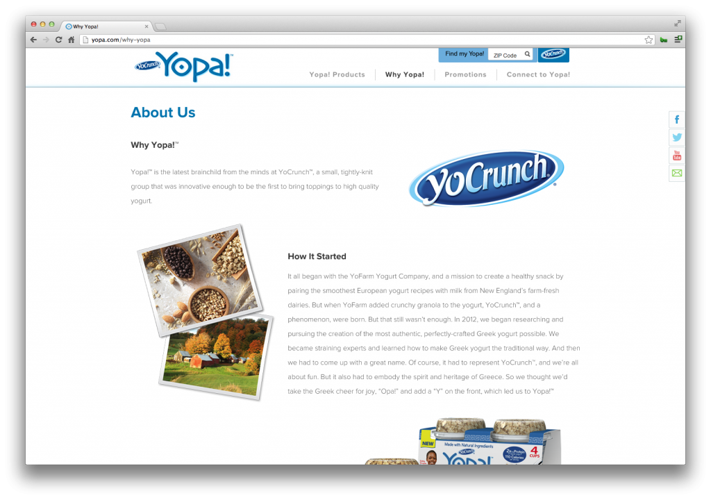 Yopa! Website